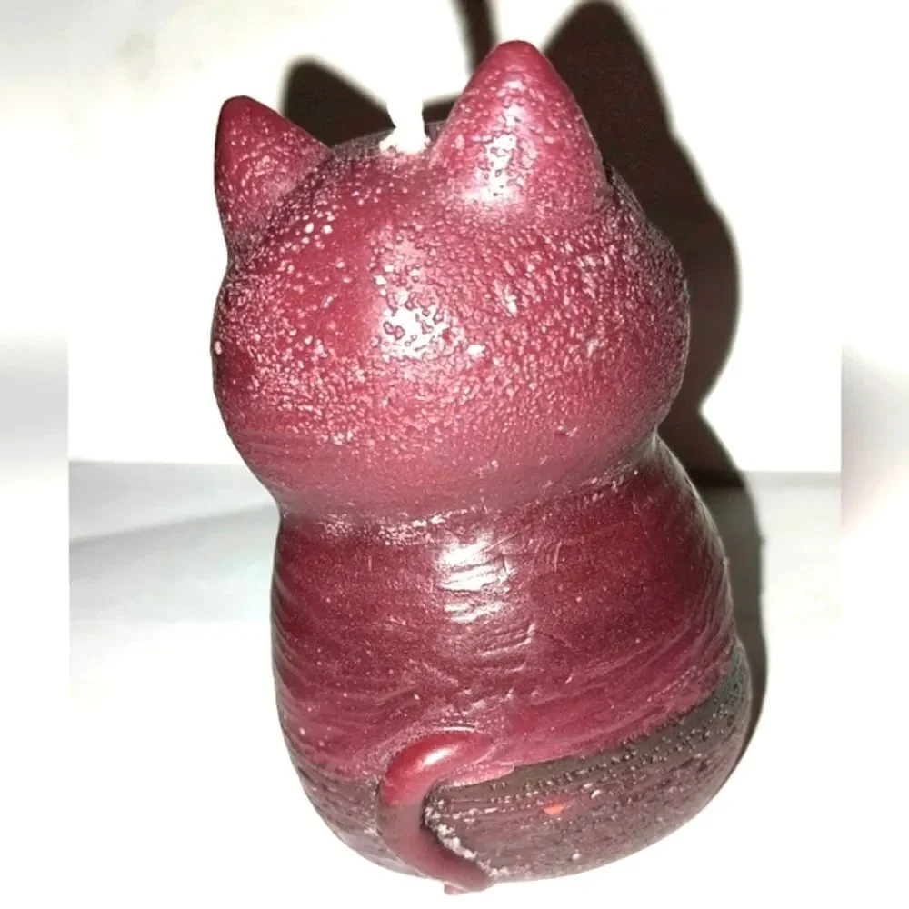 Hand crafted limited edition white candle from our Cat Lady candle collection